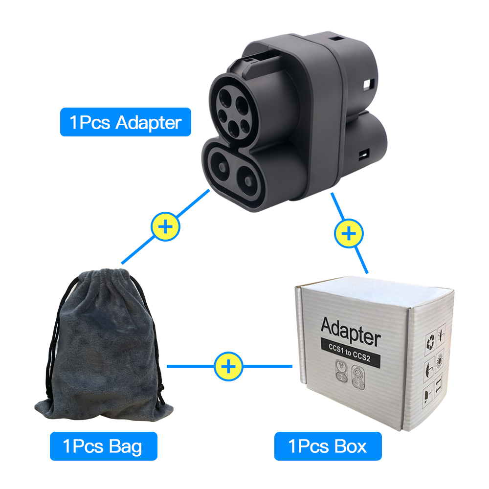 CCS1 - CCS2 EV 충전기 어댑터 250A EV - Ccs2 To Ccs1 Fast Charge Adapter 250Kw 리뷰 및 가격